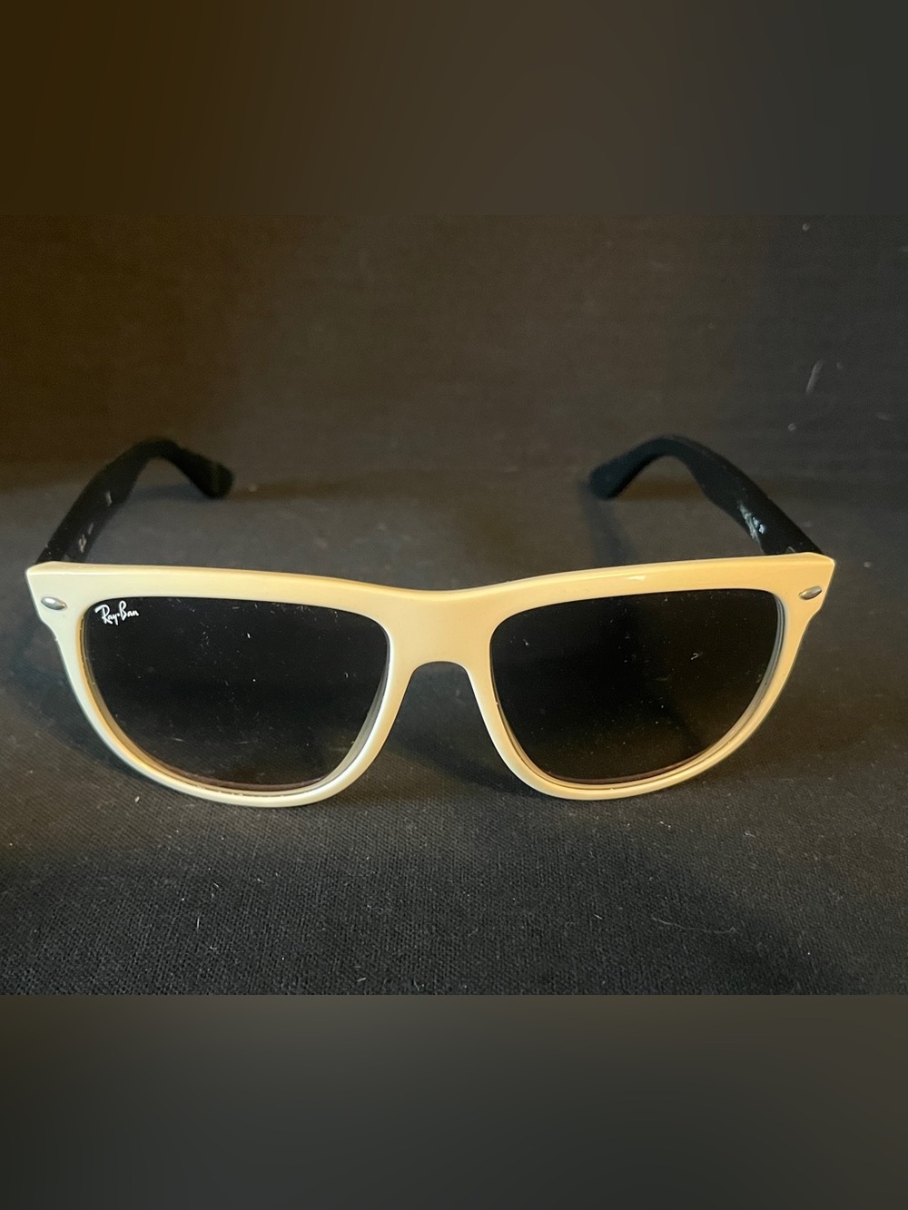 Ray-Ban Highstreet Sunglasses with Two Tone Black & White frame